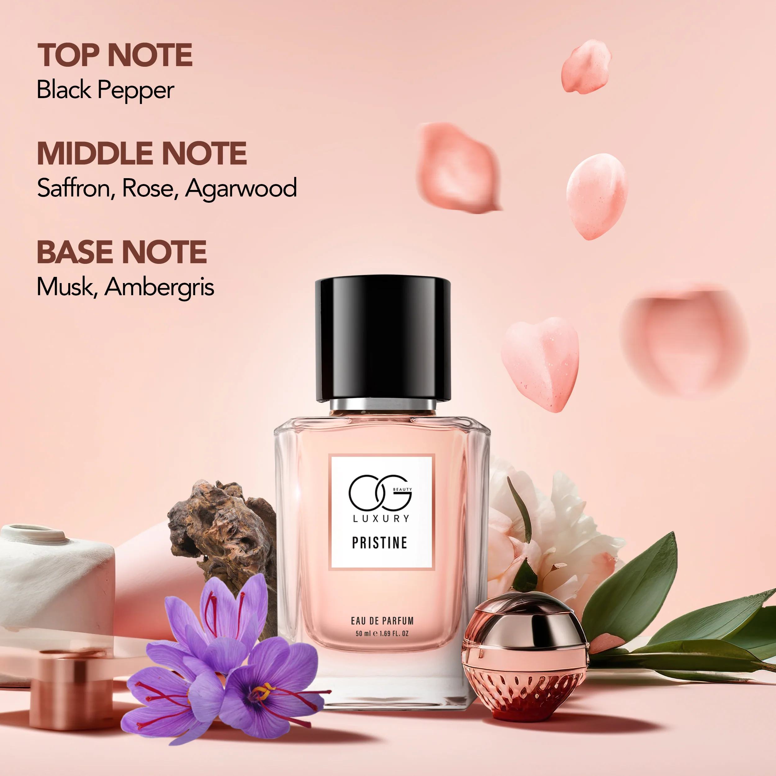 OG BEAUTY Luxury Pristine Eau De Parfum 50ml - Image 3