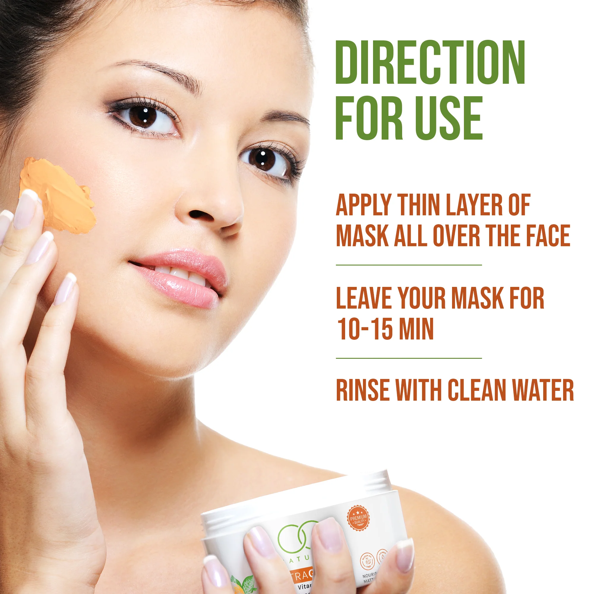 OG BEAUTY Natural Citraglow Vitamin C Face Mask 125g - Image 5